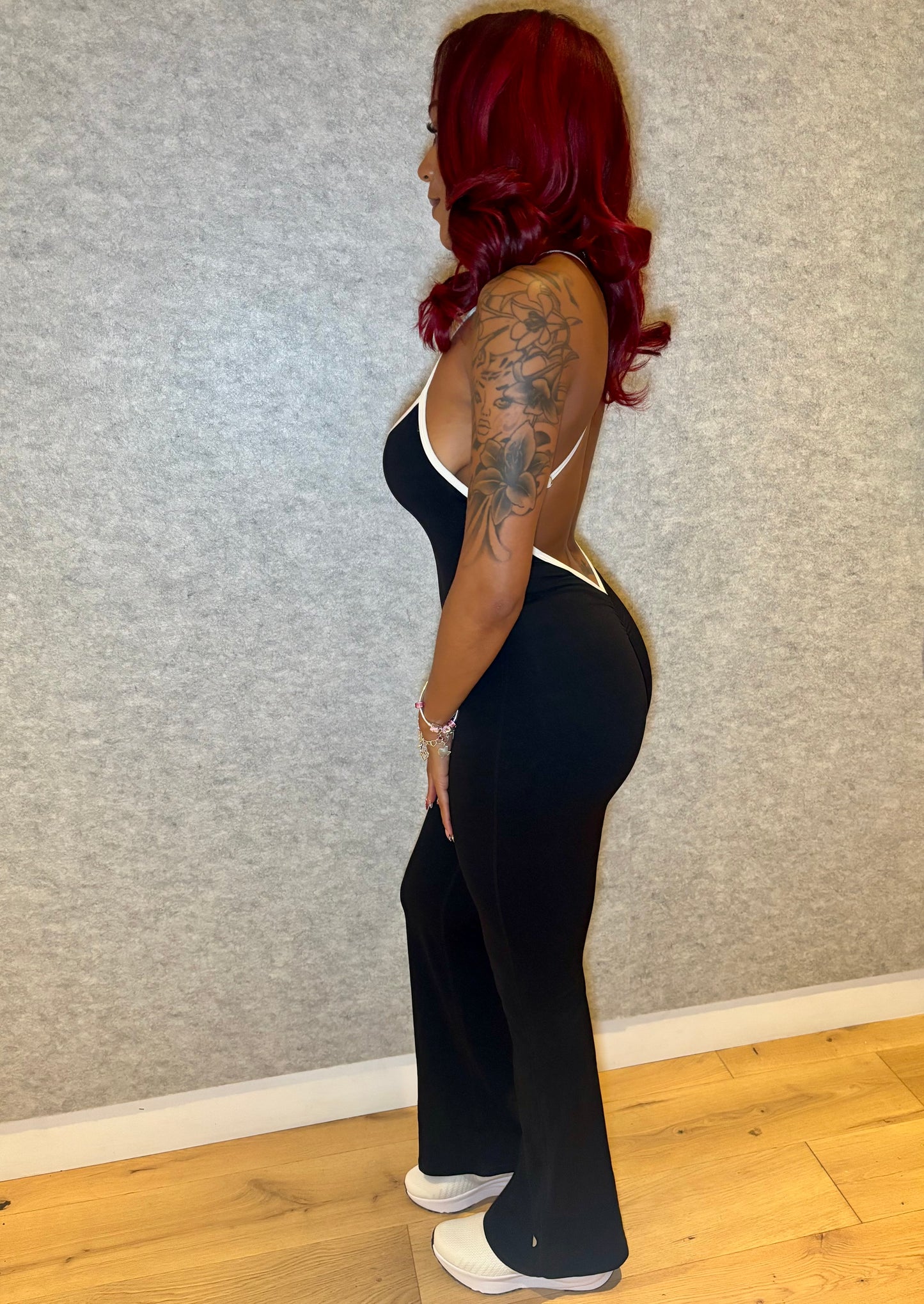 Hollow back jumpsuit