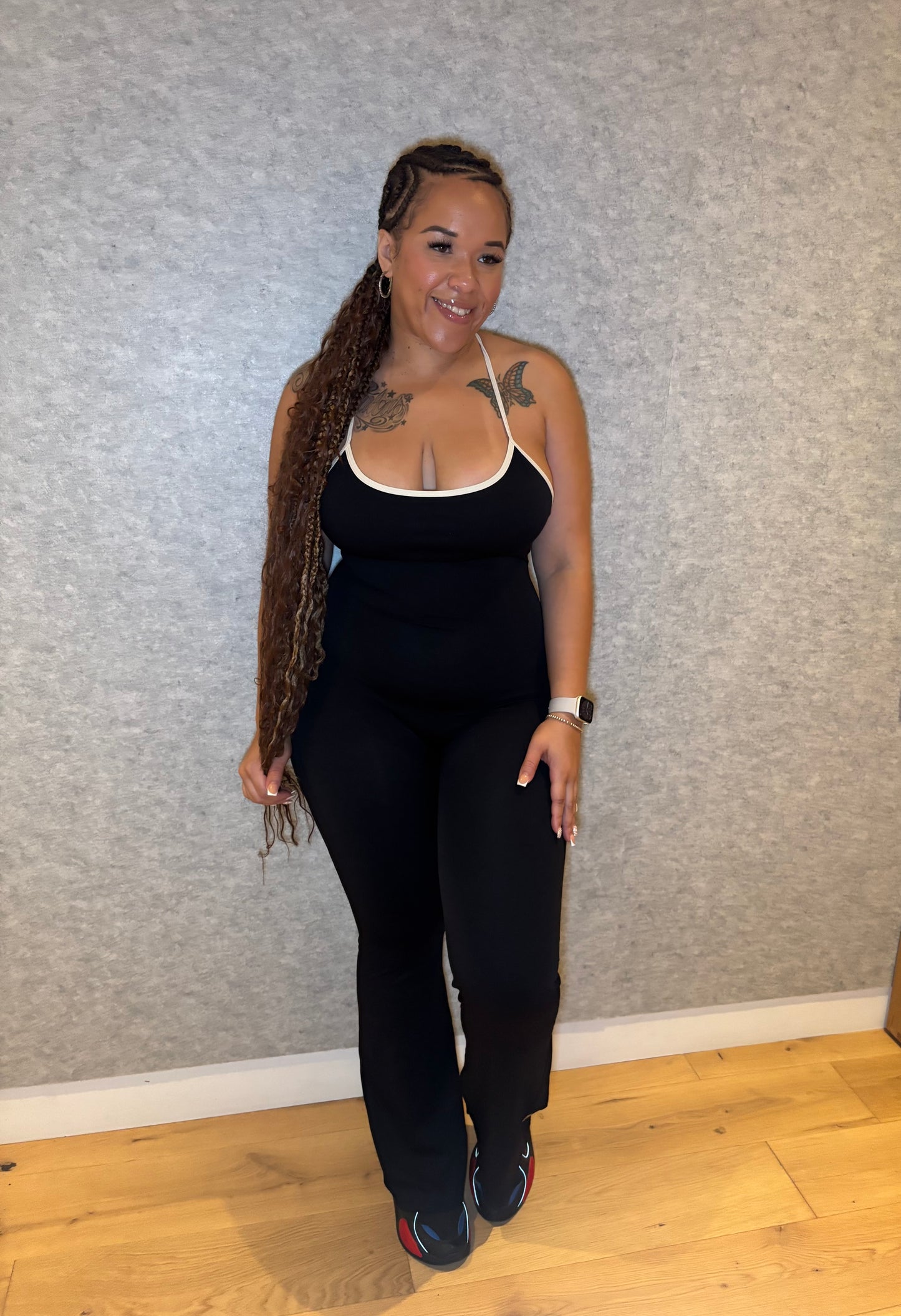 Hollow back jumpsuit