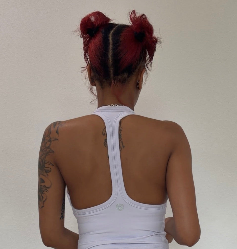 V-neck sleeveless top
